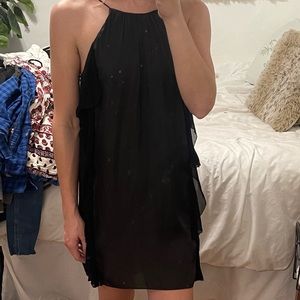 Xs black mini dress. Kimchi. Used.